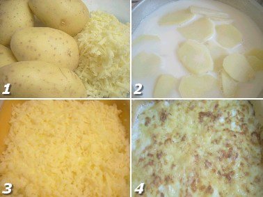 Gratin Dauphinois gratiné au Cantal Gratin Dauphinois gratiné au Cantal
