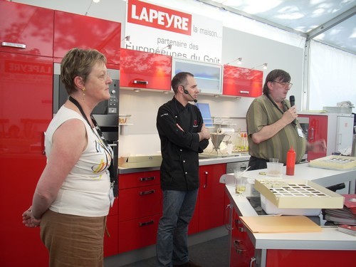 Ségolène Lefèvre, Patrick Chazalet et un chef Ségolène Lefèvre, Patrick Chazalet et un chef
